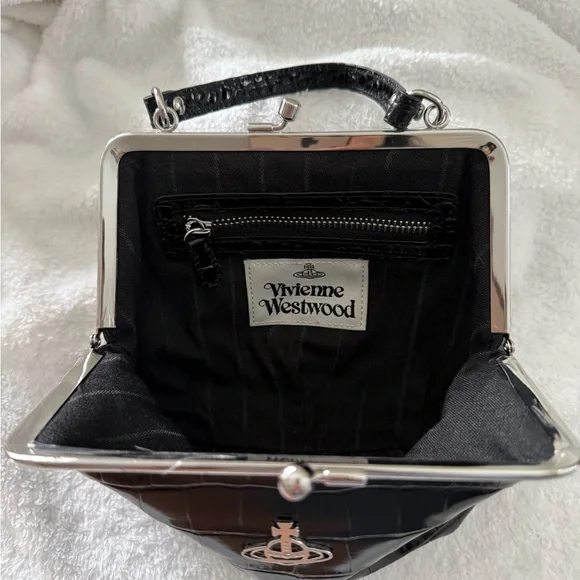Vivienne Westwood Glossy Black Mini Bag
